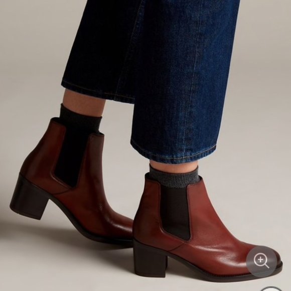 Clarks Mascarpone Bay Leather Booties 